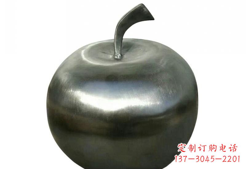 福州不锈钢苹果雕塑精美的艺术之作