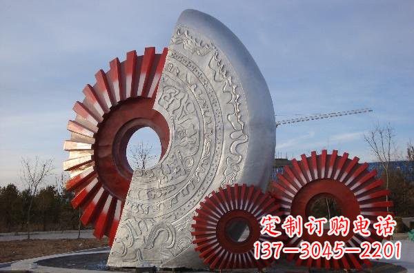 福州不锈钢齿轮雕塑精致而精美