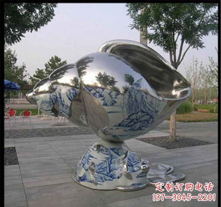 福州不锈钢海螺景观雕塑精美的海景景观