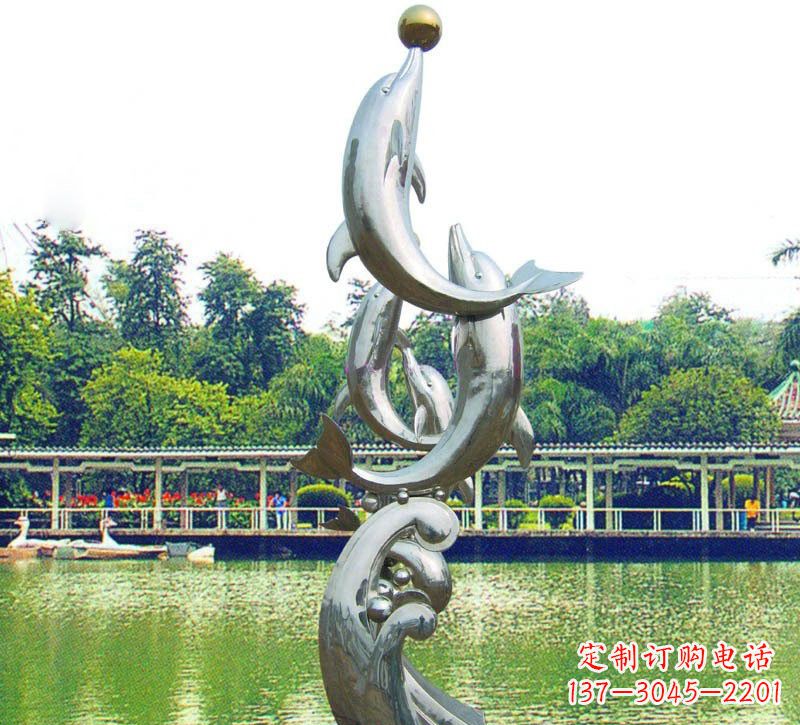 福州海豚的美丽雕塑