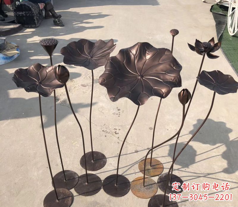 福州不锈钢荷花雕塑传承传统文化