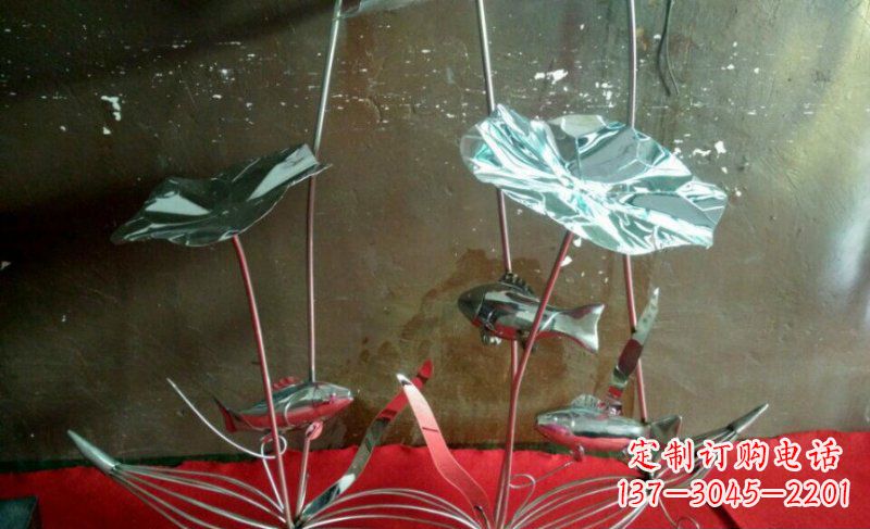 福州不锈钢荷花雕塑