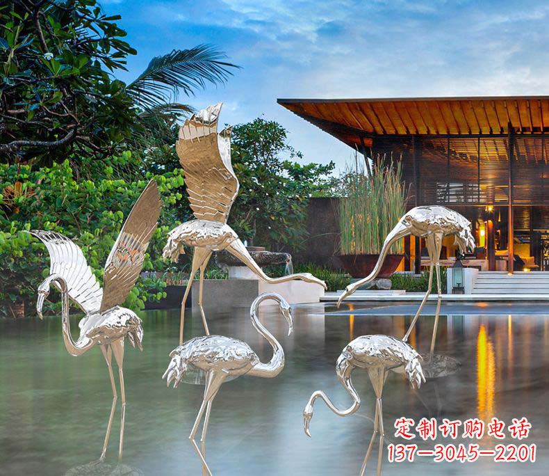 福州精美不锈钢火烈鸟雕塑