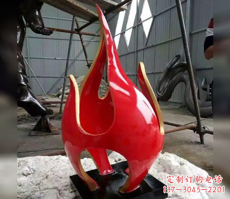 福州不锈钢火龙果雕塑传承传统文化的艺术品