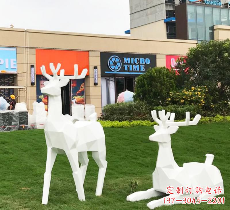 福州不锈钢小鹿雕塑艺术之美