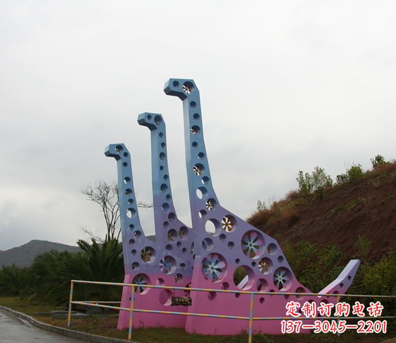 福州不锈钢恐龙雕塑精致的古代艺术