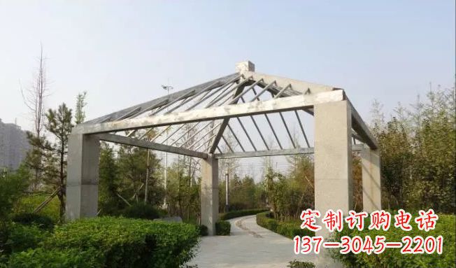 福州不锈钢凉亭雕塑点缀公园景观