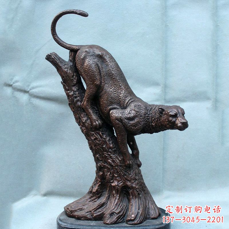 福州不锈钢猎豹雕塑经典之美