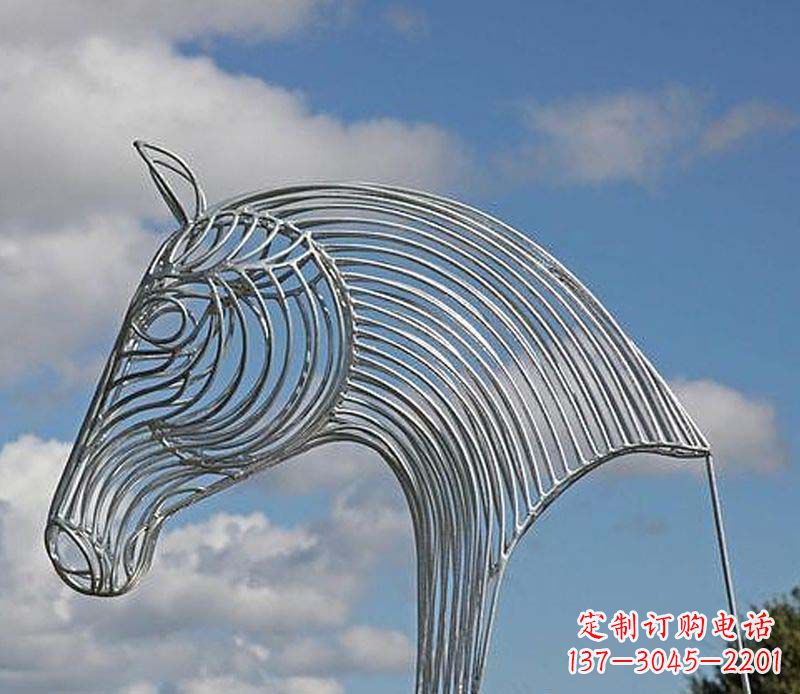 福州不锈钢马头雕塑抽象雕塑的新突破