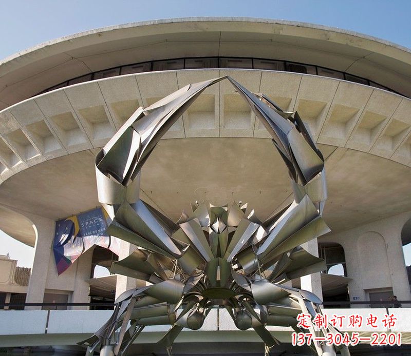 福州不锈钢螃蟹雕塑美观耐候的户外装饰