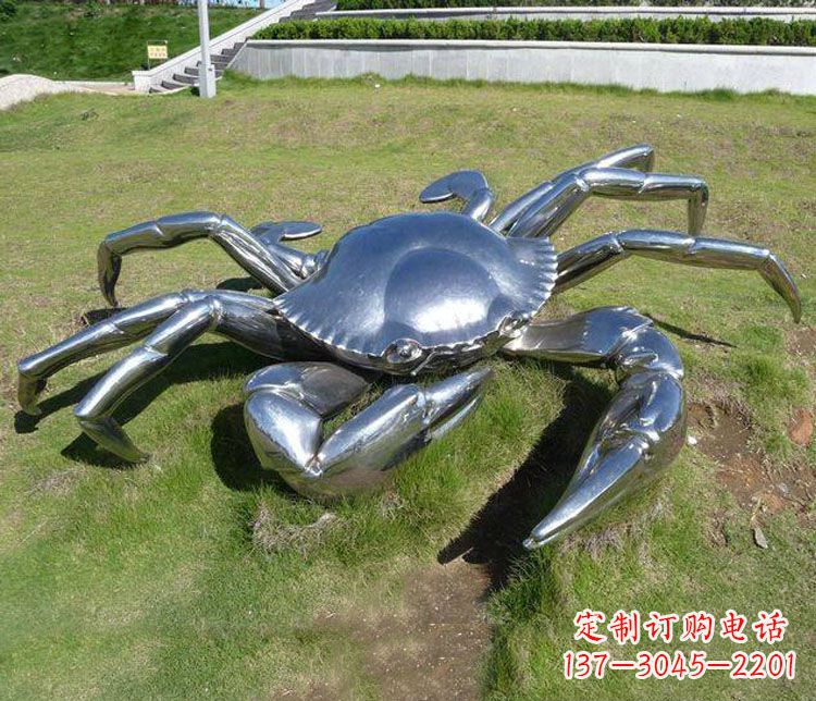 福州不锈钢螃蟹雕塑——给景观增添灵动之美