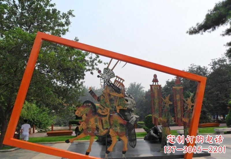 福州不锈钢皮影戏雕塑传承民间文化的艺术精粹