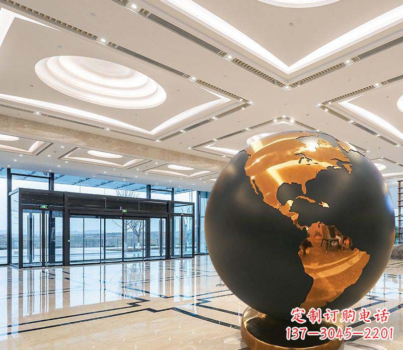 福州不锈钢地球仪雕塑精美绝伦