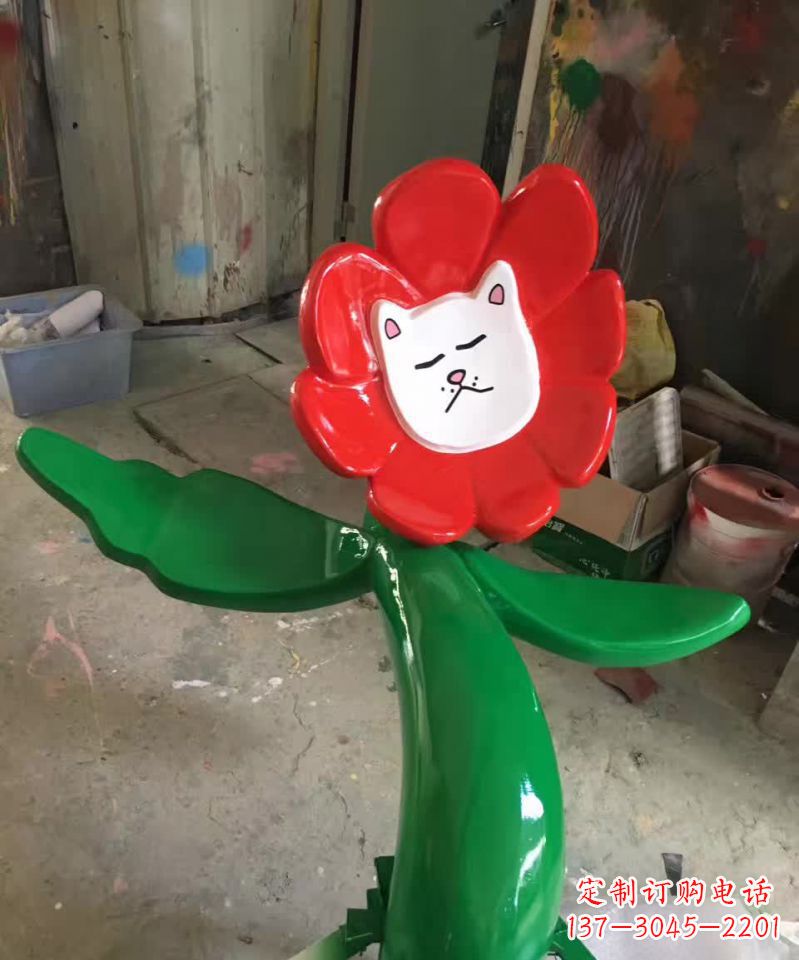 福州不锈钢太阳花雕塑美丽的景观装饰