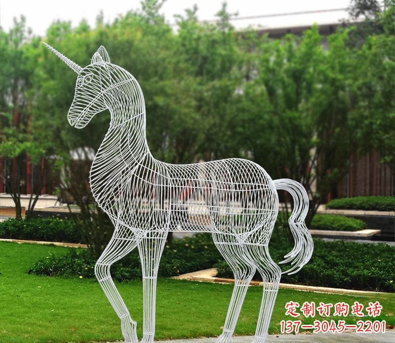 福州不锈钢马雕精美艺术品