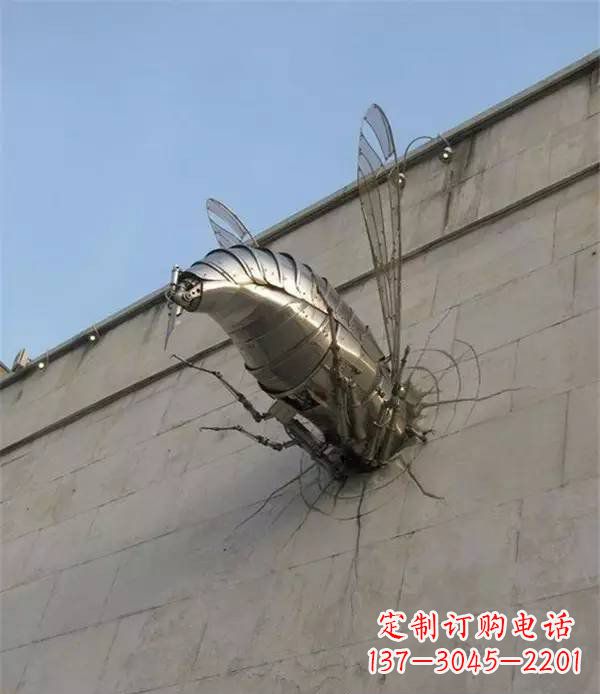福州美丽的不锈钢无头动物雕塑