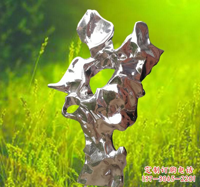 福州太湖石雕塑精致的不锈钢艺术