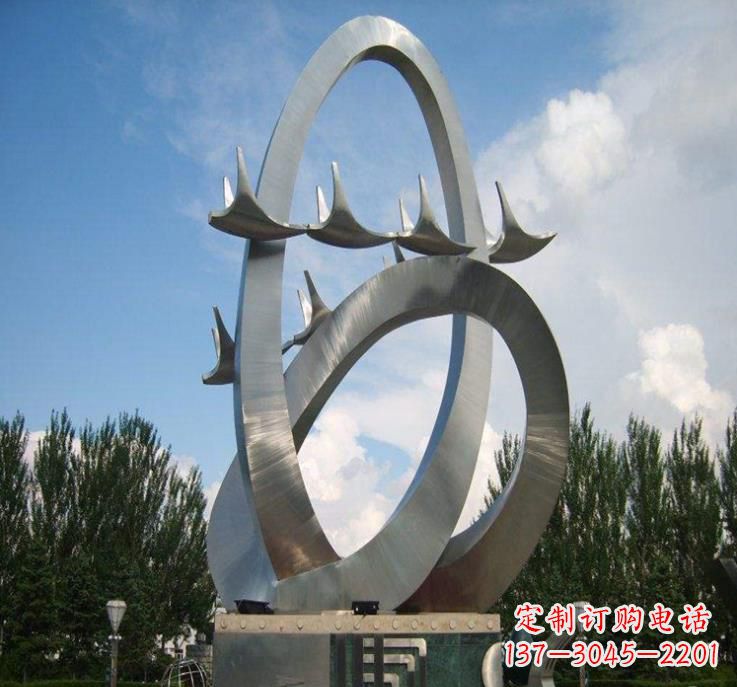 福州大雁飞翔——不锈钢现代大雁雕塑