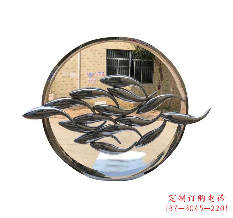 福州不锈钢圆环雕塑精美完美的艺术之作