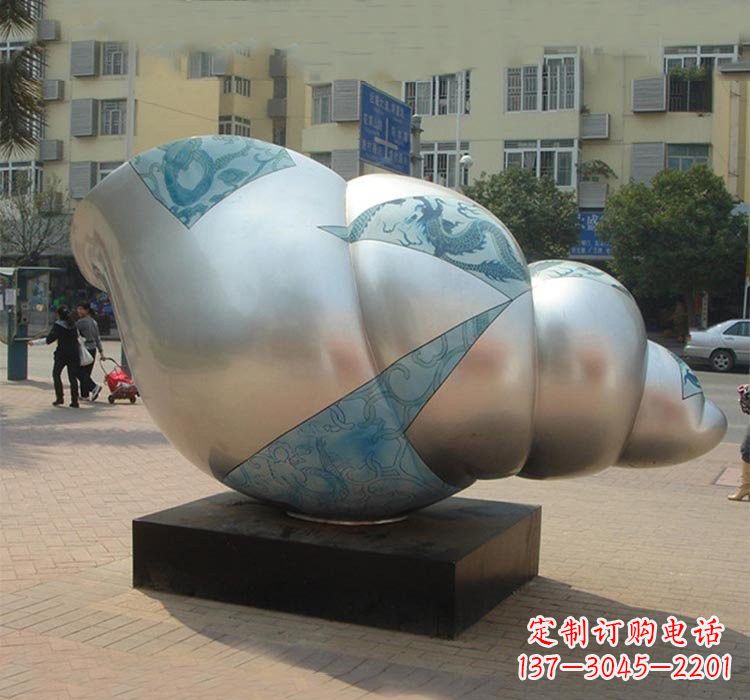 福州不锈钢海螺雕塑——给小区增添美的魅力