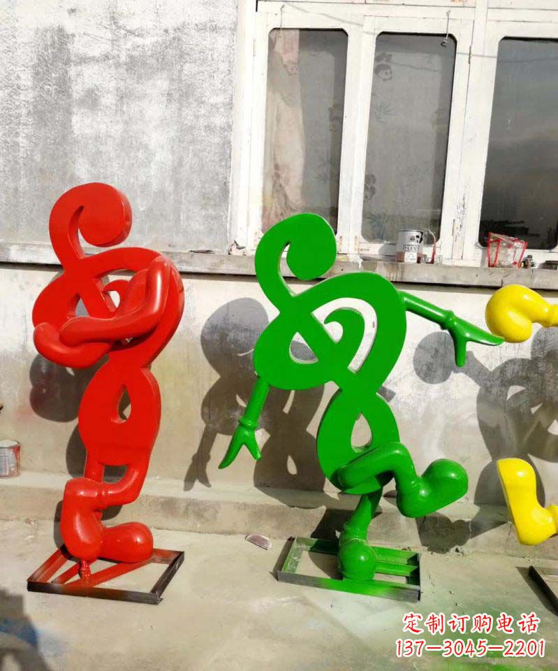福州美妙音乐不锈钢音符雕塑