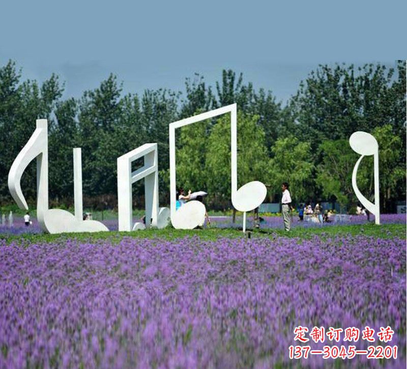 福州不锈钢音符雕塑音乐与艺术的完美结合