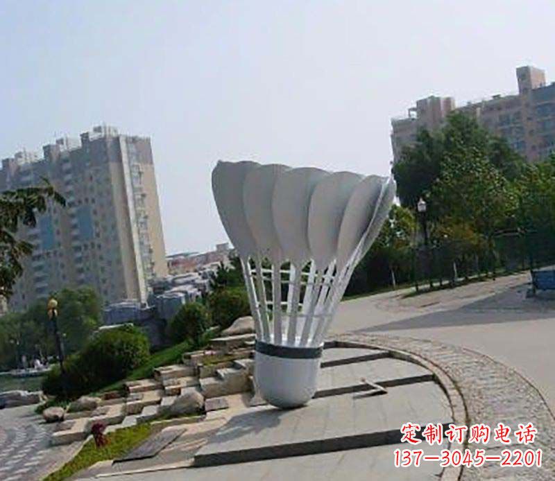 福州不锈钢羽毛球雕塑装点美丽的羽毛球世界