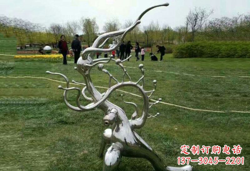 福州不锈钢树枝雕塑精美的艺术装饰
