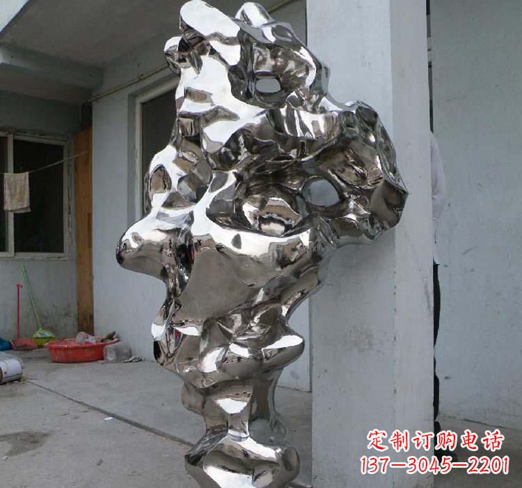 福州太湖石雕塑精美绝伦的不锈钢园林景观