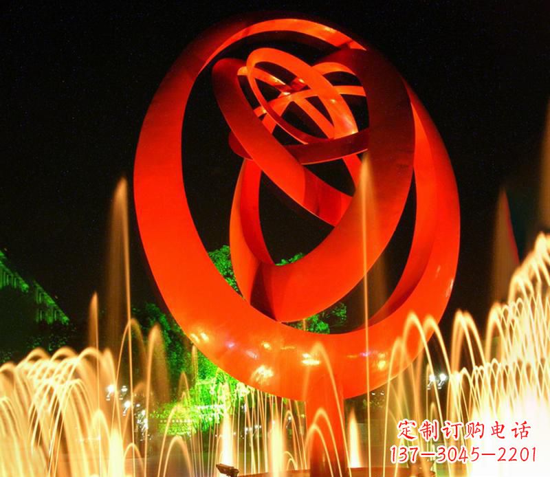 福州圆环雕塑抽象的艺术之美