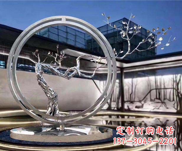 福州不锈钢圆环景观雕塑给城市带来活力与美感
