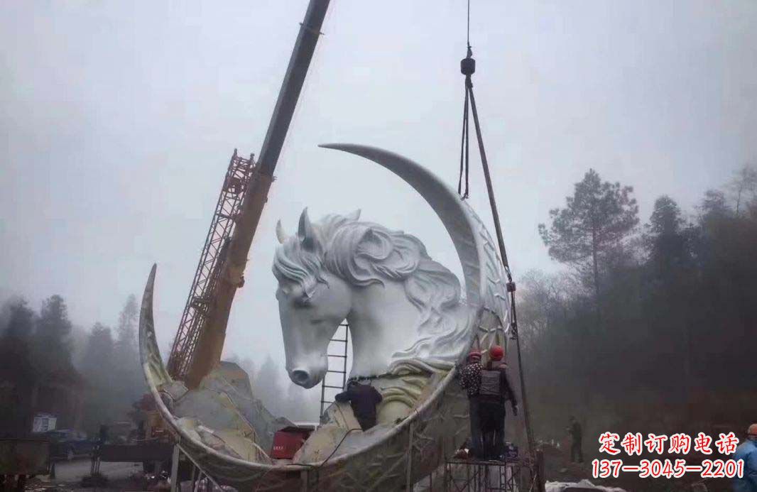 福州不锈钢月亮雕塑