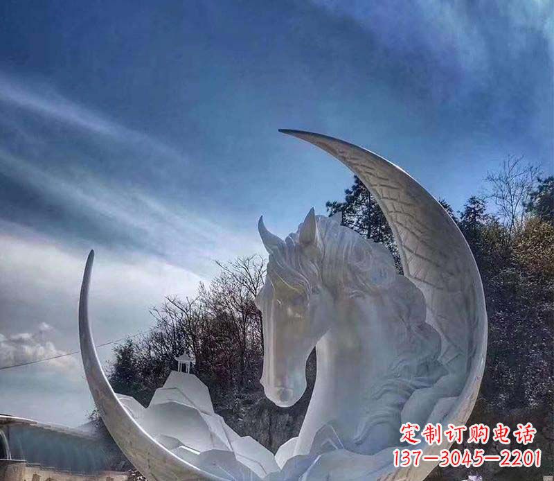 福州不锈钢月亮雕塑一种独特的艺术品