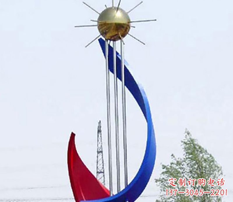 福州流动的美——不锈钢飘带雕塑