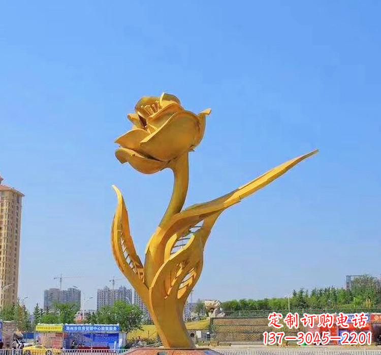 福州精美不锈钢紫荆花雕塑