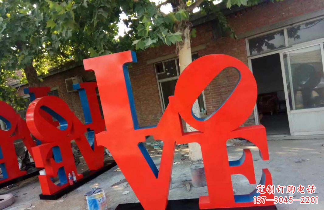 福州不锈钢字母景观雕塑