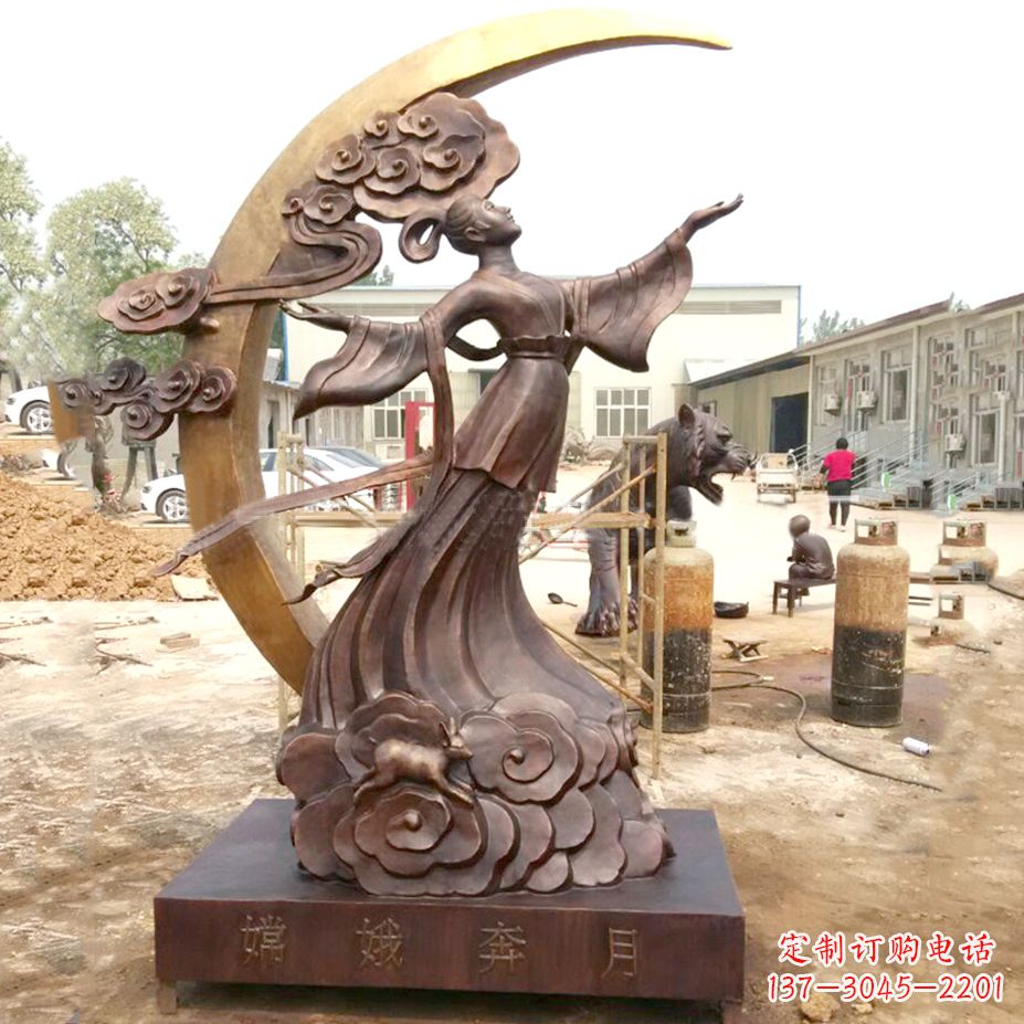 福州绚丽嫦娥-神话中的上古美女雕像