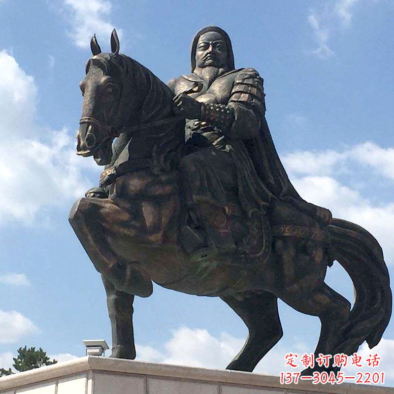 福州成吉思汗驰骋铜像象征着不朽的传奇