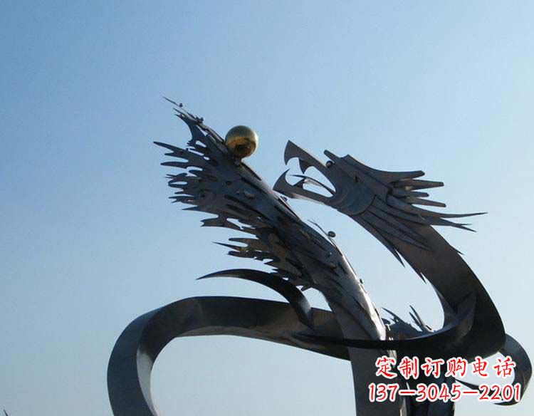 福州不锈钢龙雕塑精细的手工艺品