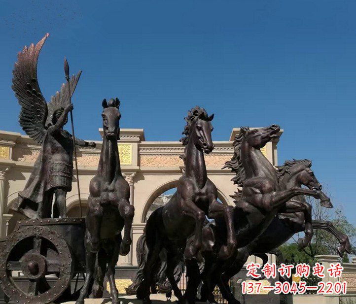 福州城市广场战马铜雕摆件 (2)