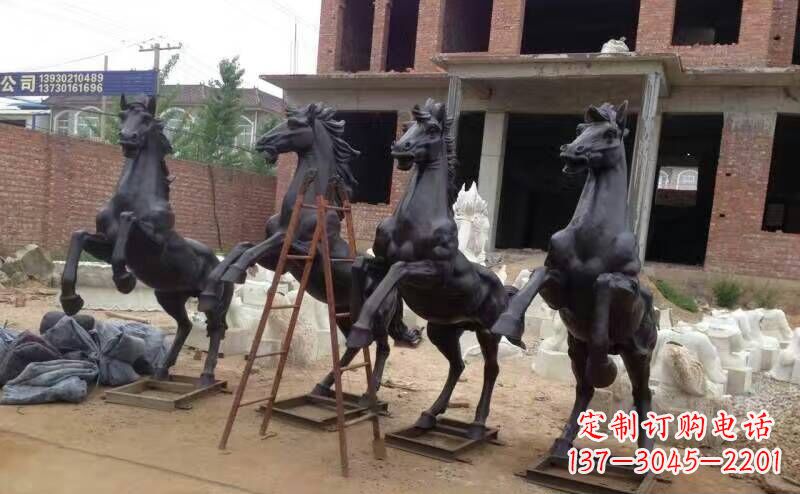 福州城市广场战马铜雕摆件 (4)