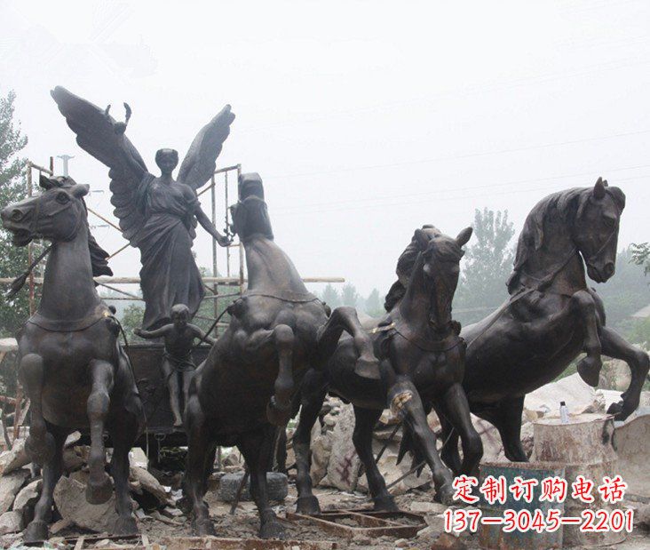 福州城市广场战马铜雕摆件 (3)