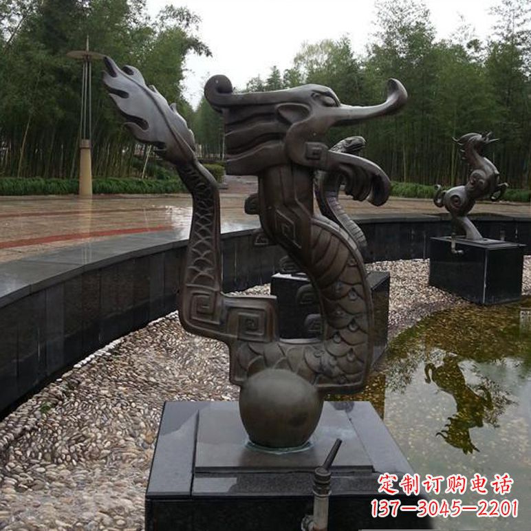 福州城市喷泉雕塑 铜雕12生肖喷水喷泉