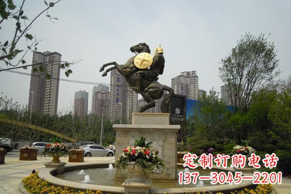 福州铸造城市象征——铜马战士雕塑