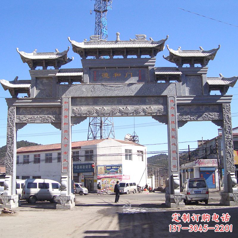 福州中国古代的牌楼雕塑——传承着历史文化的精髓
