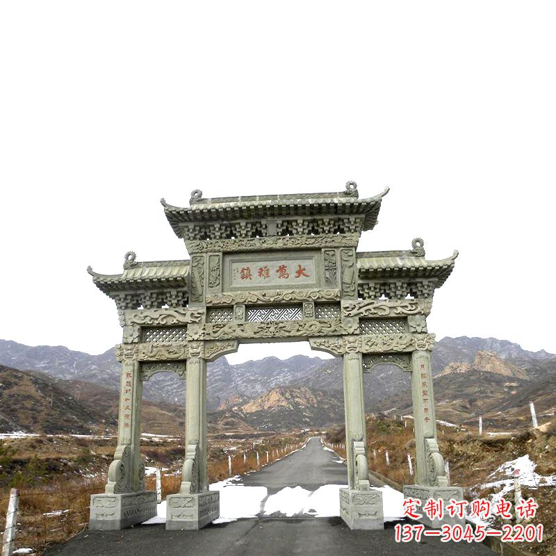 福州三门石牌坊雕塑——古韵依旧