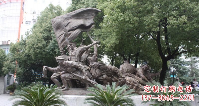 福州革命战士的英勇雕塑