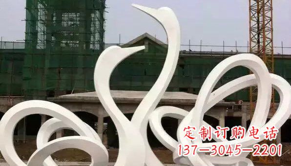 福州不锈钢天鹅雕塑给人以美丽的感受