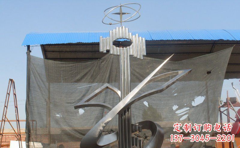 福州抽象钥匙校园不锈钢雕塑