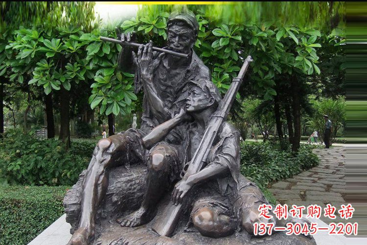 福州红军战士雕塑——抒发军旅情怀